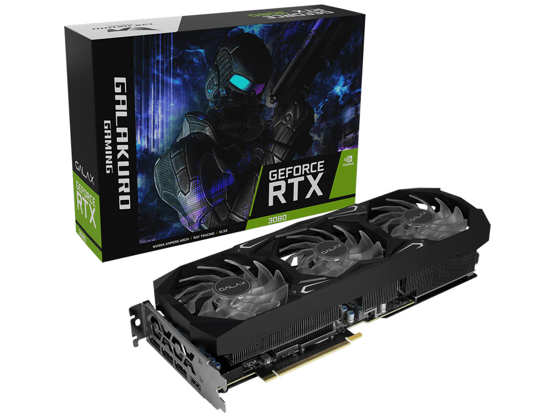 GALAKURO GAMING GG-RTX3080-E12GB/TP/LHR [PCIExp 12GB] �̐��i�摜