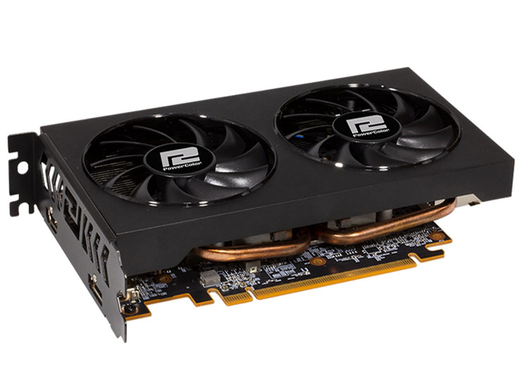 PowerColor Fighter AMD Radeon RX 6500XT AXRX 6500XT 4GBD6-DH/OC [PCIExp 4GB]