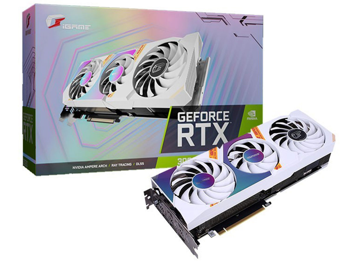 Colorful iGame RTX 3060 Ultra W OC 12G L [PCIExp 12GB] �̐��i�摜