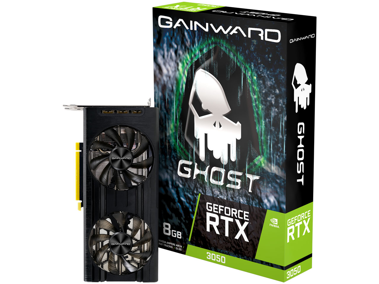 GeForce RTX 3050 GHOST 8GB GDDR6 NE63050019P1-190AB-G [PCIExp 8GB] �̐��i�摜