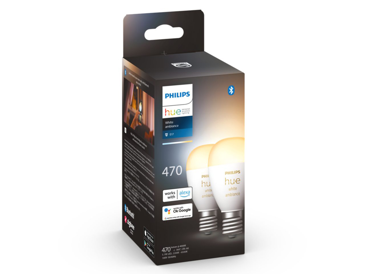 Philips hue �z���C�g�O���f�[�V���� 2�Z�b�g Bluetooth+Zigbee PLH66GW �̐��i�摜