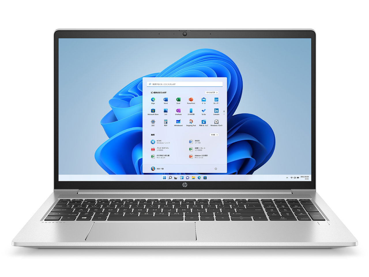 ProBook 450 G8/CT Notebook PC �X�^���_�[�h���f�� Windows 11 Home���� �̐��i�摜