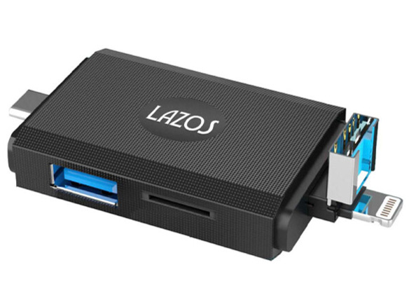 Lazos L-MCR-L [Lightning/USB/USB Type-C] �̐��i�摜