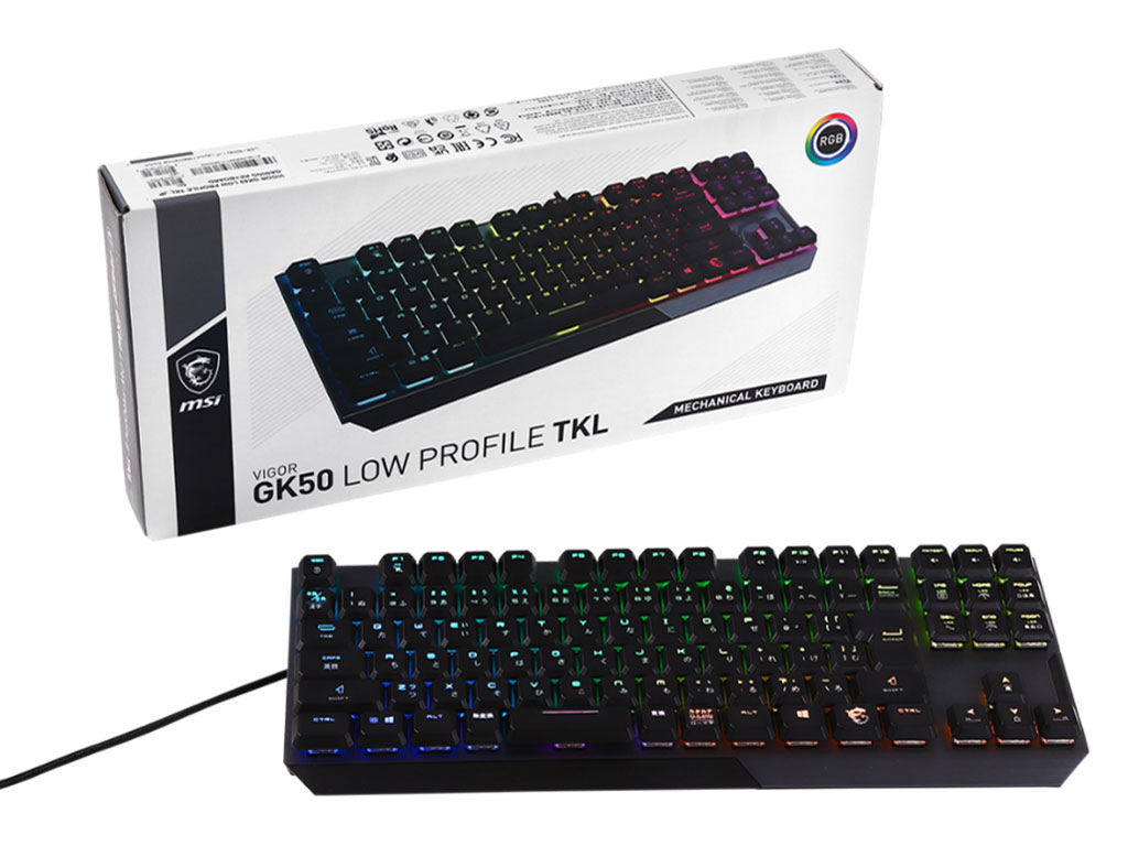 Vigor GK50 LOW PROFILE TKL JP �z���C�g��