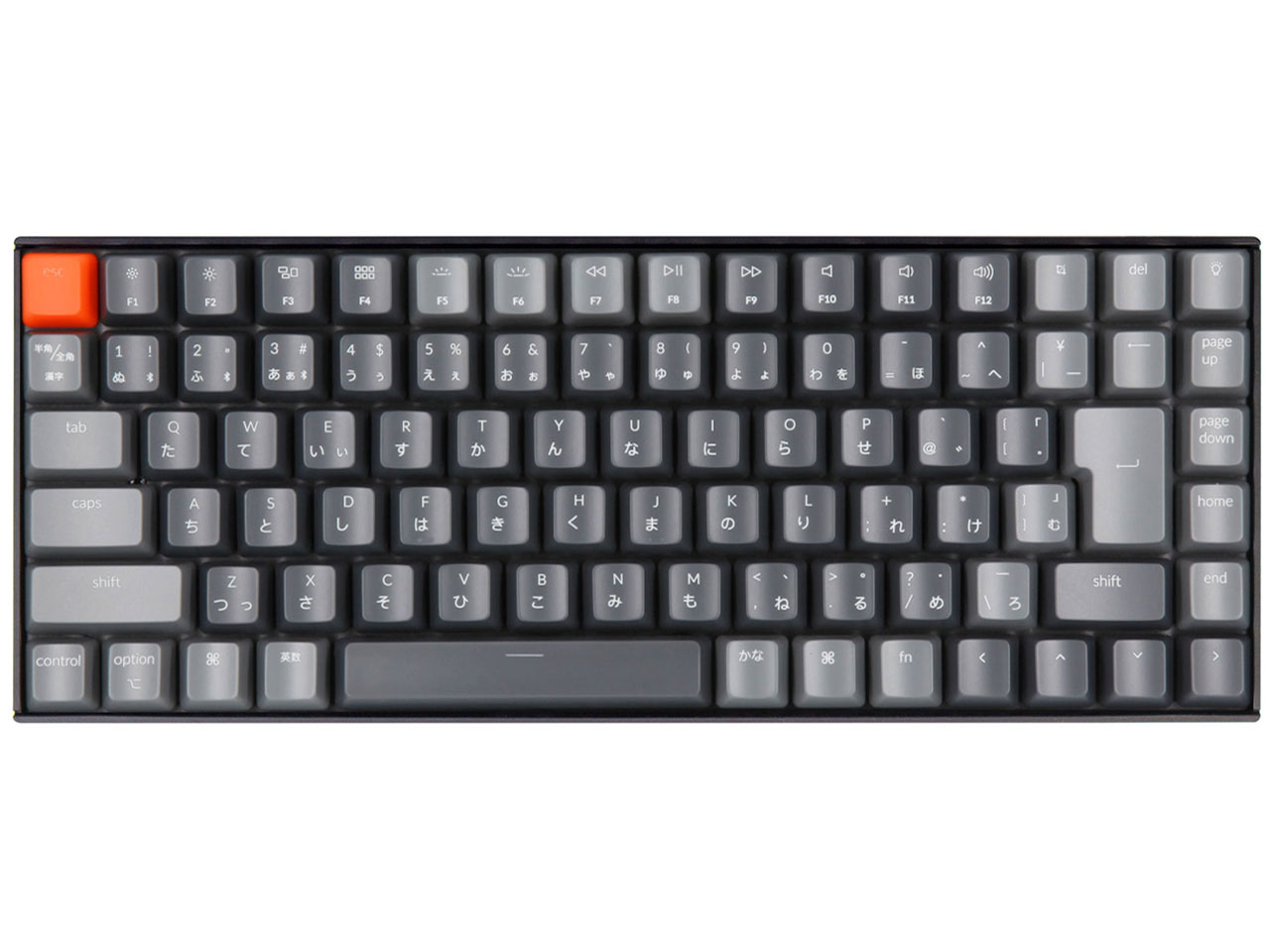 K2 Wireless Mechanical Keyboard K2/V2-87-WHT-Red-JP-rev �Ԏ� �̐��i�摜