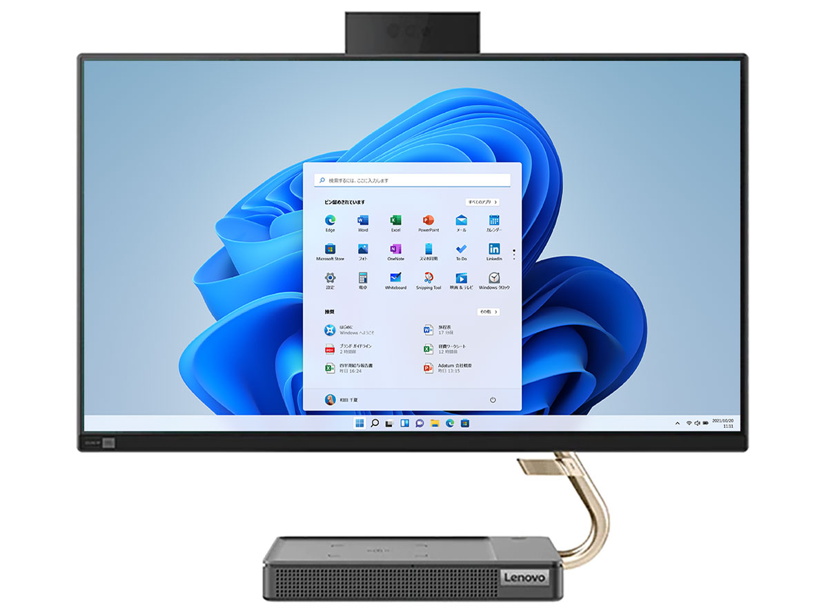 IdeaCentre AIO 560i Core i5 11400T�E8GB�������[�E1TB HDD+256GB SSD�E23.8�^�t��HD�t������ �I�t�B�X�t�� F0G30090JP