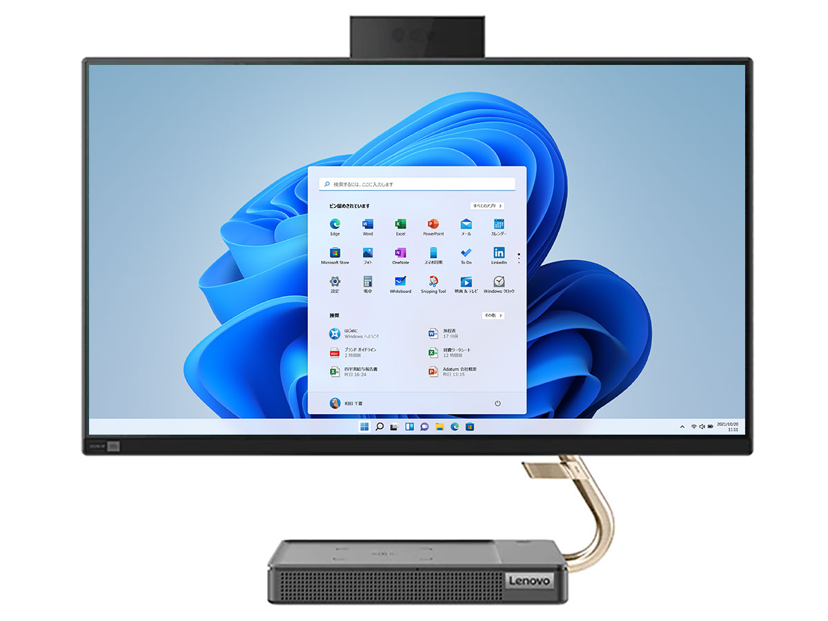 IdeaCentre AIO 560i Core i7 11700T�E16GB�������[�E1TB HDD+512GB SSD�E23.8�^�t��HD�t������ F0G30092JP
