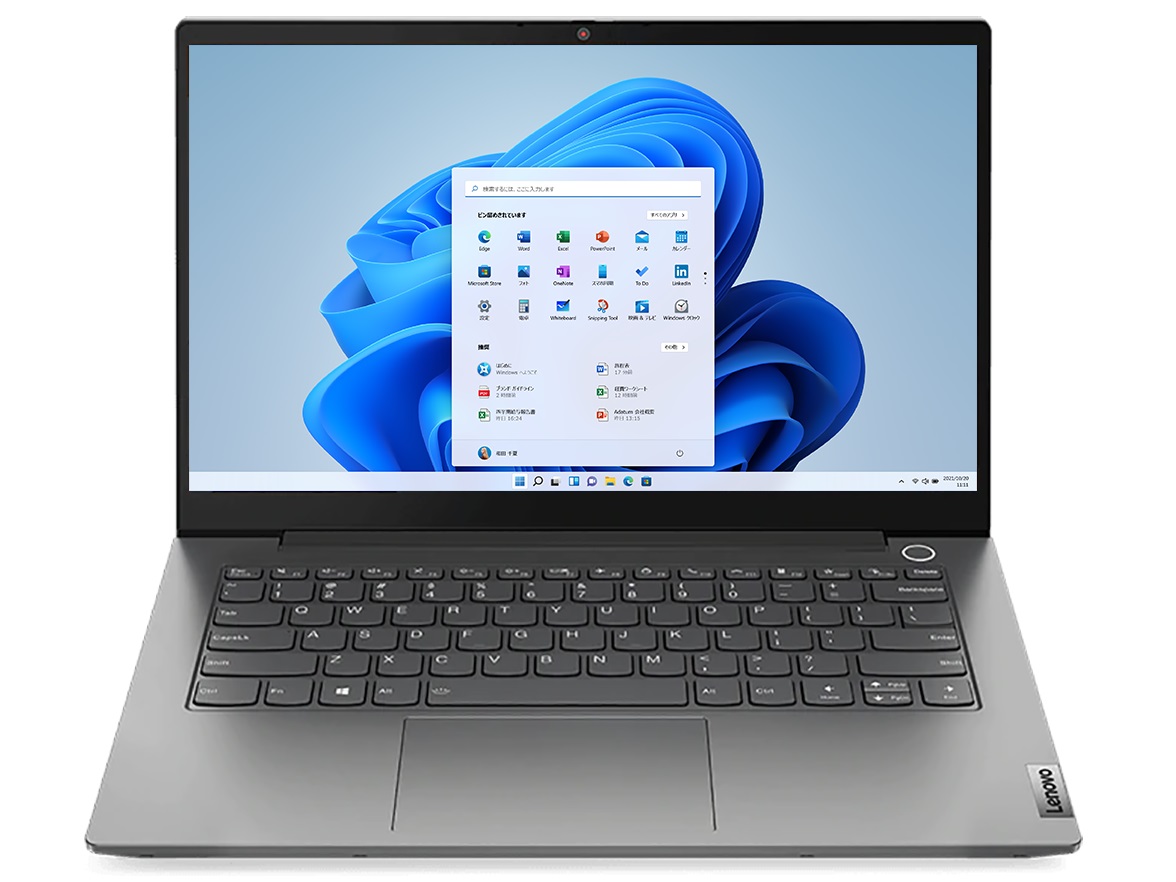 ThinkBook 14 Gen 2 ���i.com���� Core i5 1135G7�E8GB�������[�E256GB SSD�E14�^�t��HD�t������ �p�t�H�[�}���X 20VDCTO1WW �̐��i�摜