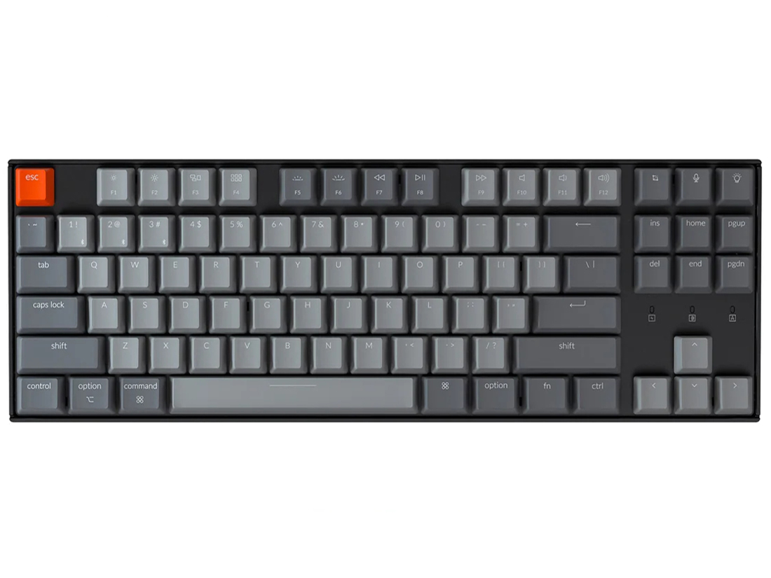 K8 Wireless Mechanical Keyboard K8-87-WHT-Blue-US �� �̐��i�摜