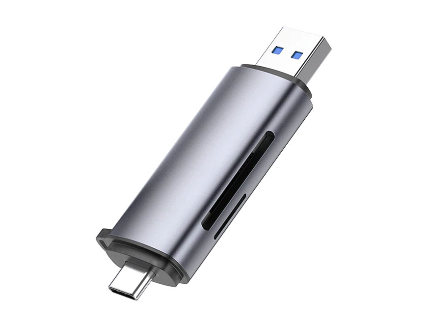 2-in-1 USB C OTG Card Reader 50706 [USB/USB Type-C �O���[] �̐��i�摜