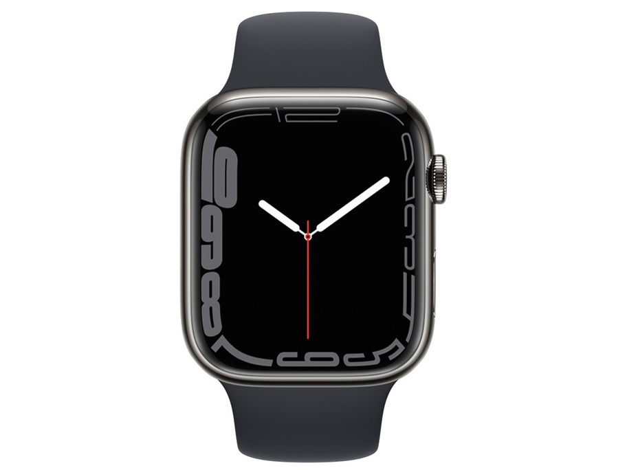 Apple Watch Series 7 GPS+Cellular���f�� 45mm MNAX3J/A [�O���t�@�C�g�X�e�����X�X�`�[���P�[�X/�~�b�h�i�C�g�X�|�[�c�o���h]