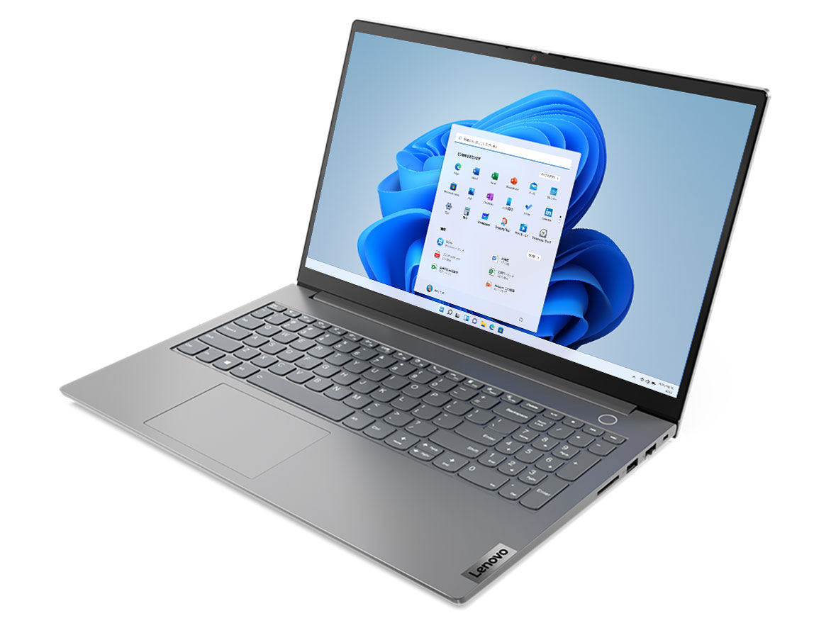 ThinkBook 15 Gen 3 AMD Ryzen 3 5300U�E8GB�������[�E256GB SSD�E15.6�^�t��HD�t������ �I�t�B�X�t�� 21A40141JP �̐��i�摜