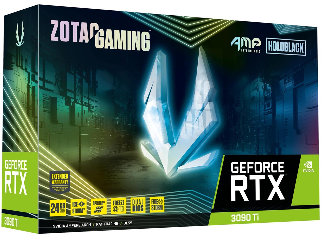 ZOTAC GAMING GeForce RTX 3090 Ti AMP Extreme Holo ZT-A30910B-10P [PCIExp 24GB]