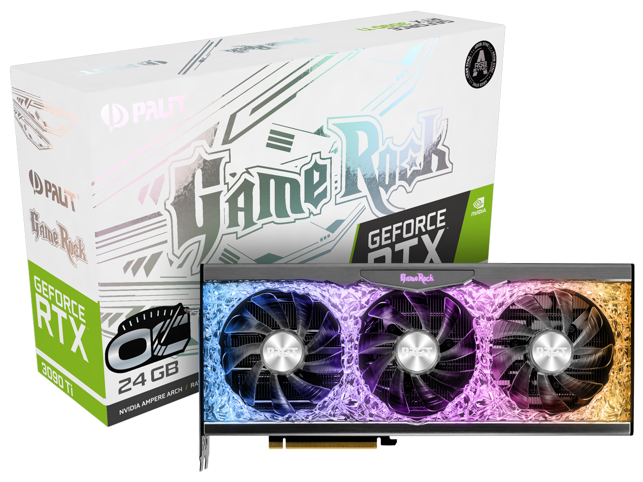 GeForce RTX 3090 Ti GameRock OC NED309TS19SB-1022G [PCIExp 24GB] �̐��i�摜