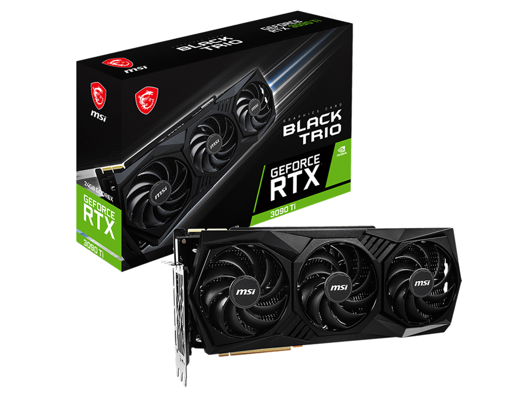 GeForce RTX 3090 Ti BLACK TRIO 24G [PCIExp 24GB] �̐��i�摜