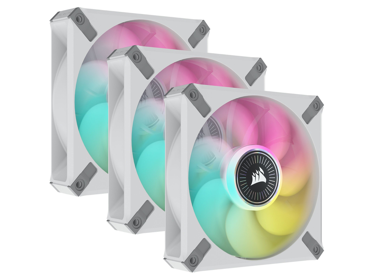 iCUE ML120 RGB ELITE with iCUE Lighting Node CORE Triple Pack CO-9050117-WW [�z���C�g] �̐��i�摜