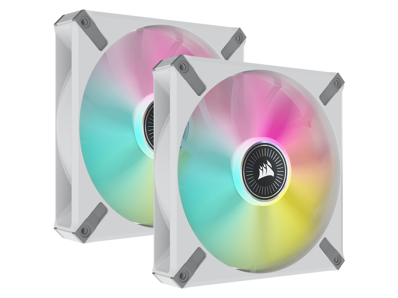 iCUE ML140 RGB ELITE with iCUE Lighting Node CORE Dual Pack CO-9050119-WW [�z���C�g] �̐��i�摜