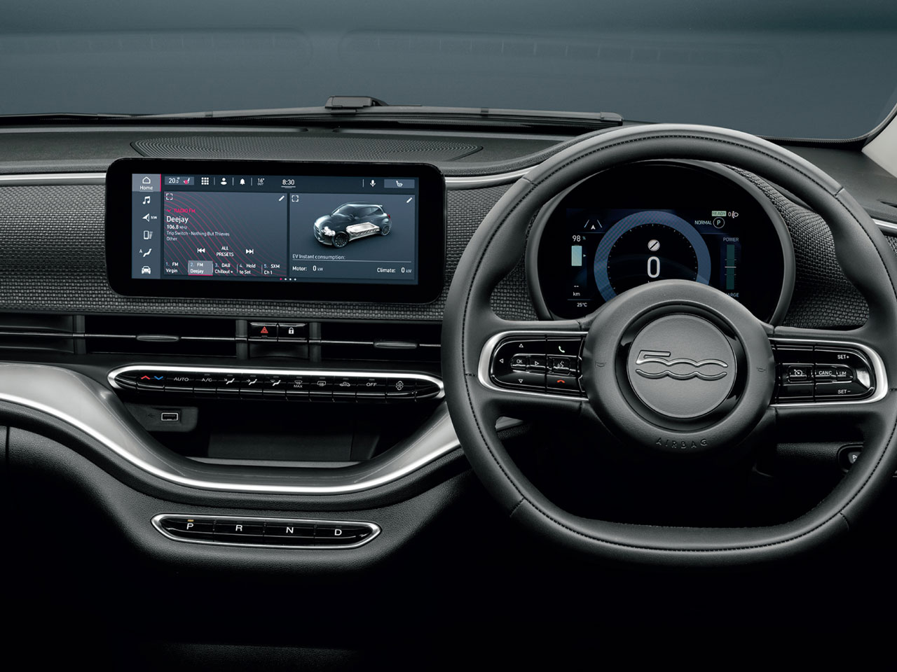 FIAT500 純正モニター 2022年 フィアット 500 純正モニターパネル