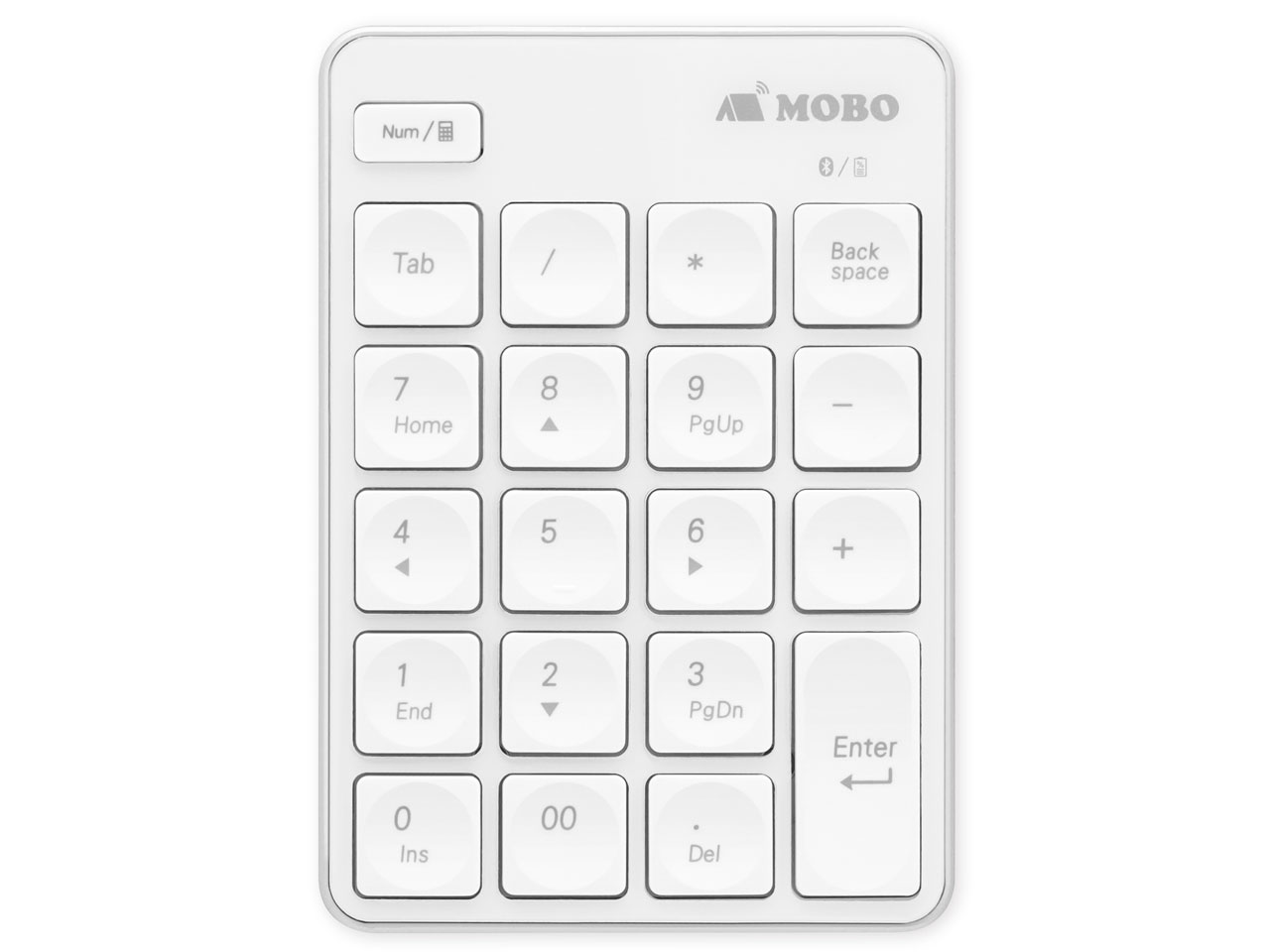 MOBO TenkeyPad AM-NPB20-SW [�z���C�g/�V���o�[] �̐��i�摜