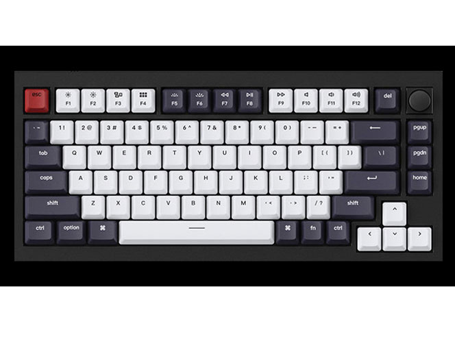 Q1 QMK Custom Mechanical Keyboard �m�u�o�[�W���� Q1-M3-US ���� [�J�[�{���u���b�N] �̐��i�摜