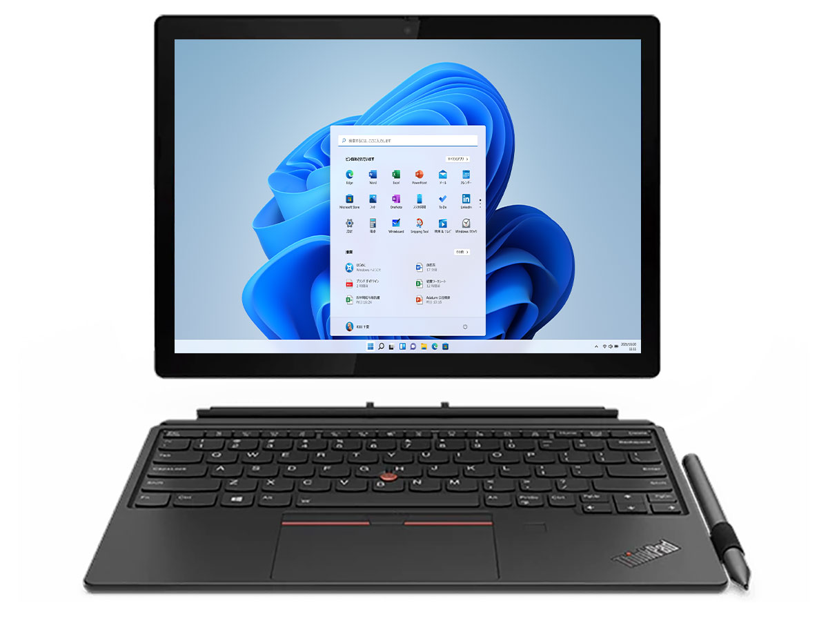 ThinkPad X12 Detachable Gen 1 ���i.com���� Core i5 1130G7�E16GB�������[�E512GB SSD�E12.3�^�t������ �}���`�^�b�`�Ή� �p�t�H�[�}���X2 20UWCTO1WW
