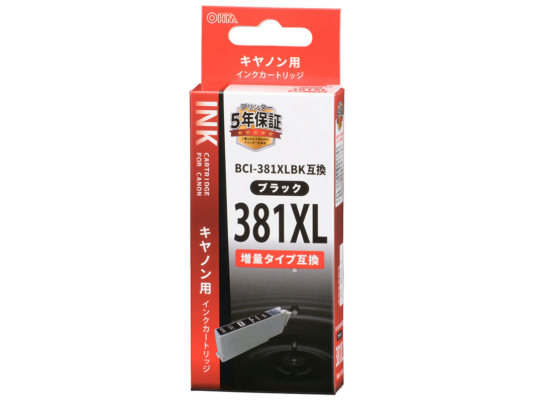 INK-C381XL-BK [�L���m���p BCI-381XLBK �u���b�N] �̐��i�摜