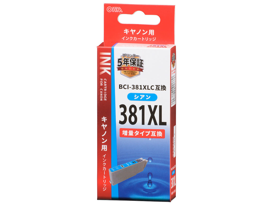 INK-C381XL-C [�L���m���p BCI-381XLC �V�A��] �̐��i�摜