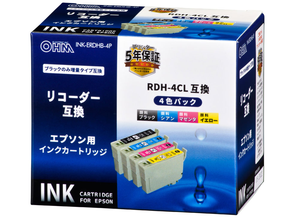 INK-ERDHB-4P [�G�v�\���p RDH-4CL 4�F�p�b�N] �̐��i�摜