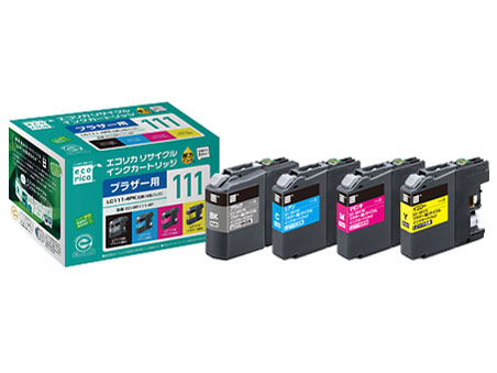 ECI-BR111-4P [�u���U�[�p LC111-4PK 4�F�p�b�N]