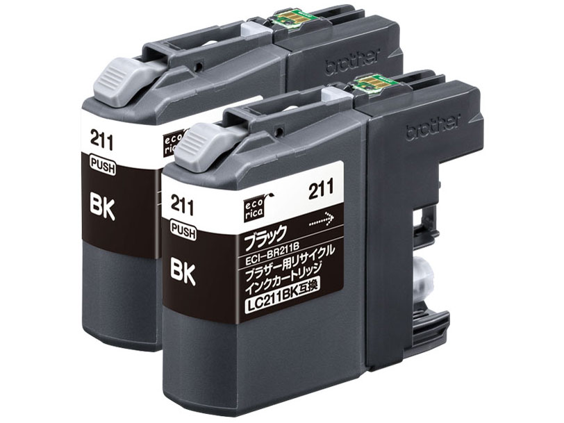 ECI-BR211B-2P [�u���U�[�p LC211BK-2PK �u���b�N2�{�p�b�N] �̐��i�摜