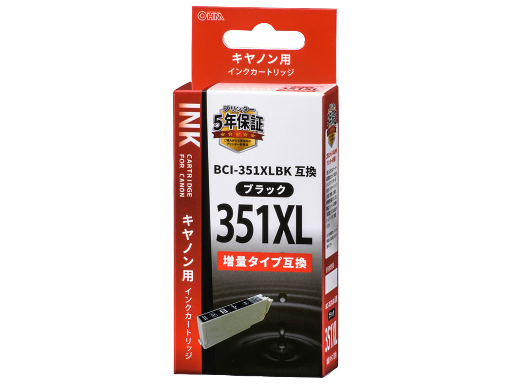 INK-C351XLB-BK [�L���m���p BCI-351XLBK �u���b�N] �̐��i�摜