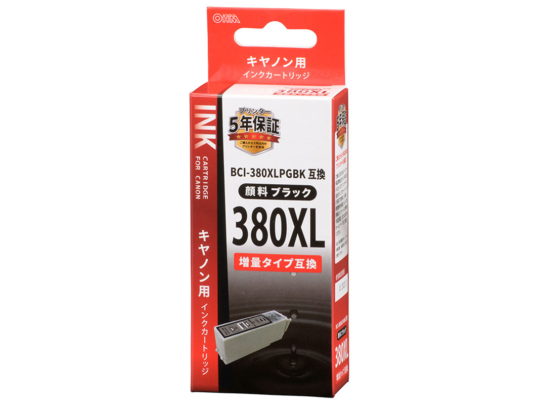 INK-C380XLB-BK [�L���m���p BCI-380XLPGBK �u���b�N] �̐��i�摜