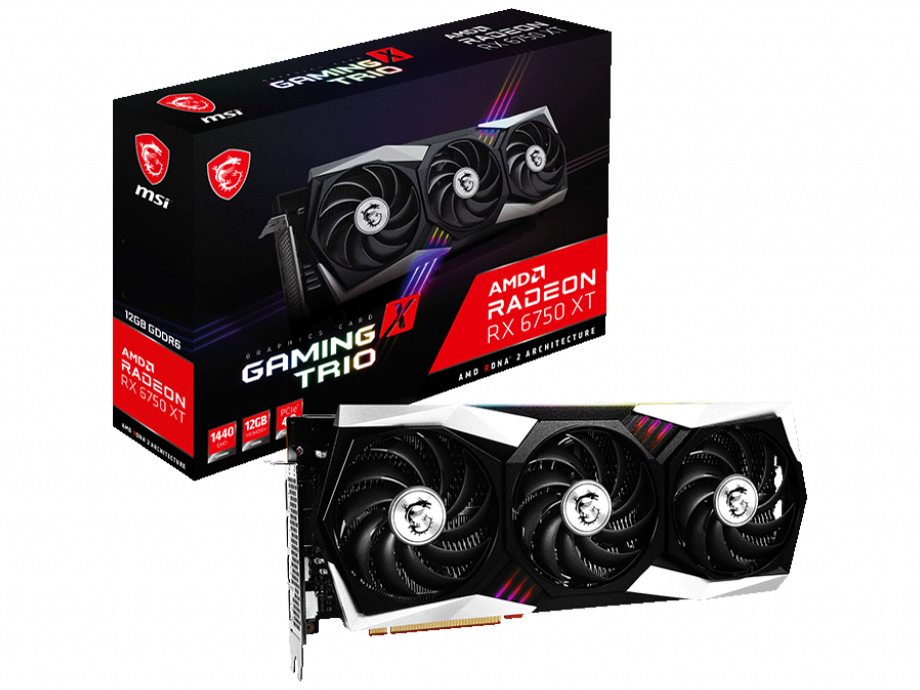 Radeon RX 6750 XT GAMING X TRIO 12G [PCIExp 12GB] �̐��i�摜