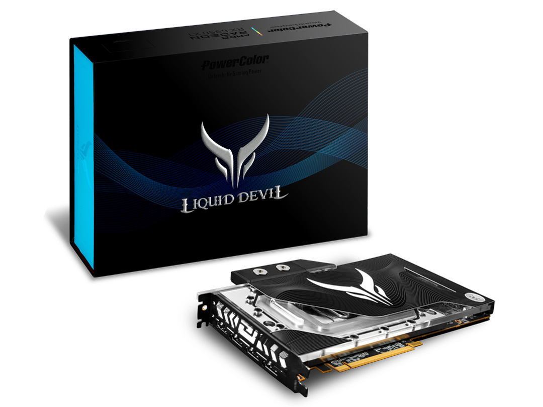 PowerColor Liquid Devil AMD Radeon RX 6950 XT 16GB GDDR6 AXRX 6950XT 16GBD6-W3DH/OC [PCIExp 16GB] �̐��i�摜