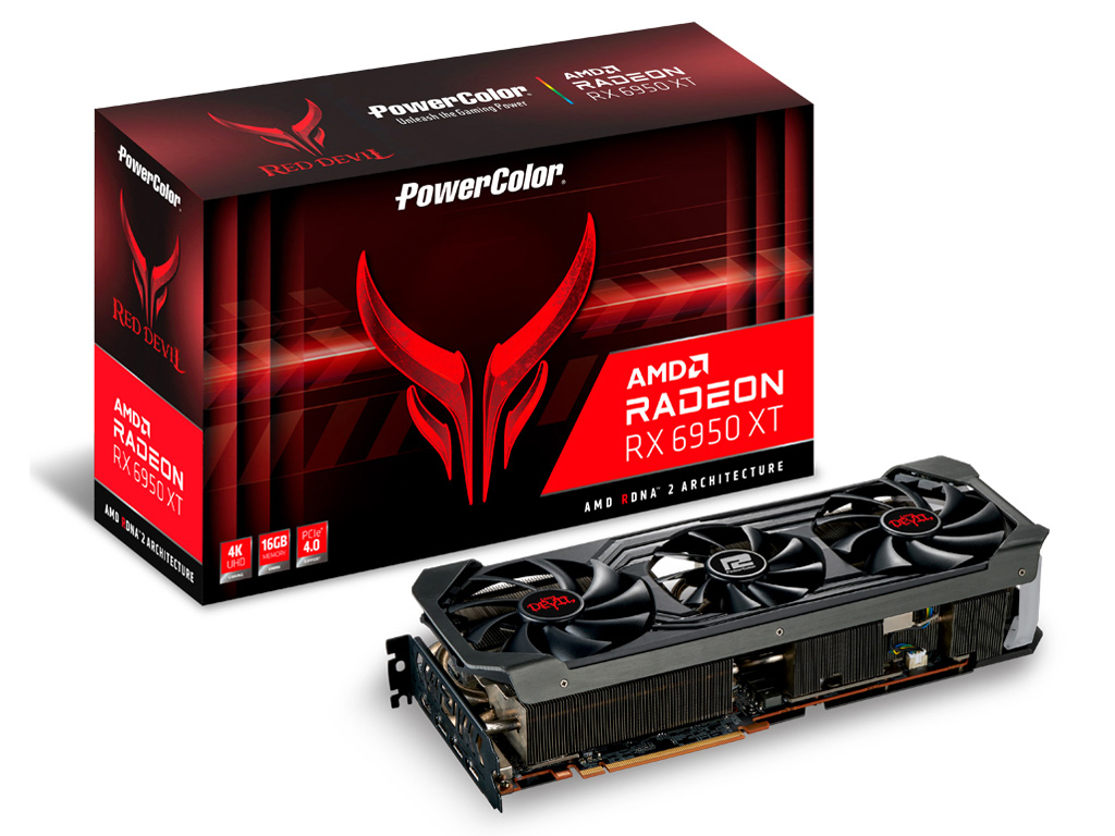 PowerColor Red Devil AMD Radeon RX 6950 XT 16GB GDDR6 AXRX 6950XT 16GBD6-3DHE/OC [PCIExp 16GB] �̐��i�摜