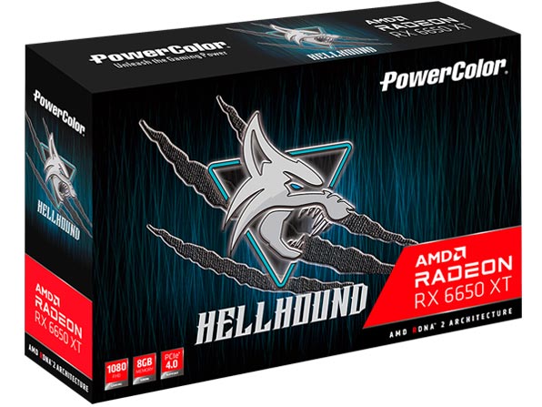 PowerColor Hellhound AMD Radeon RX 6650 XT 8GB GDDR6 AXRX 6650XT 8GBD6-3DHL/OC [PCIExp 8GB]