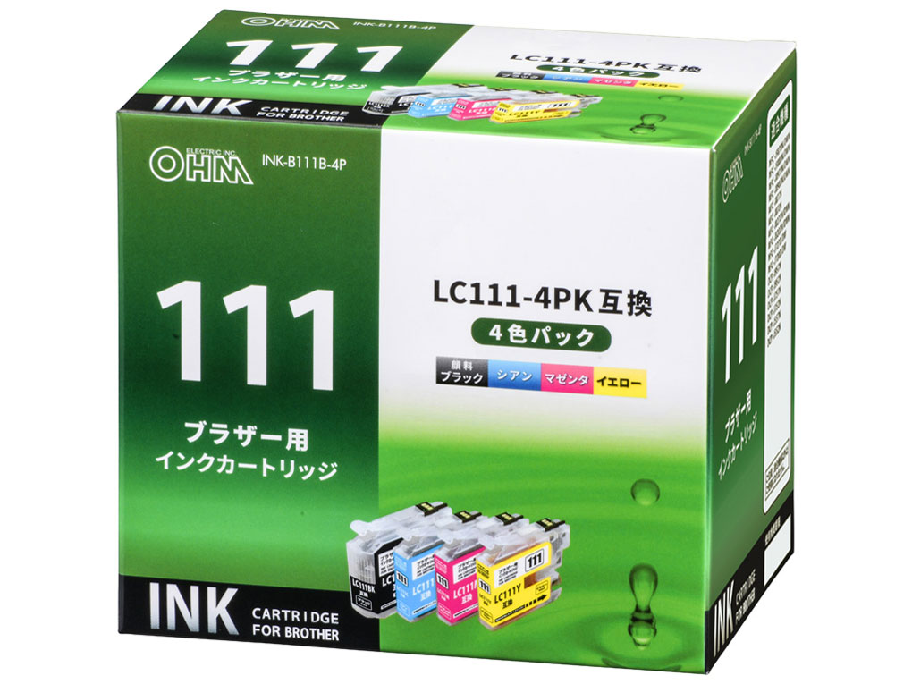 INK-B111B-4P [�u���U�[�p LC111-4PK 4�F�p�b�N] �̐��i�摜
