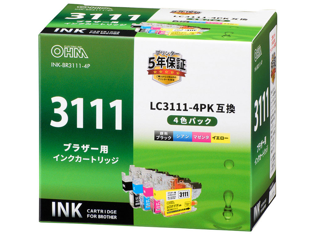 INK-BR3111-4P [�u���U�[�p LC3111-4PK 4�F�p�b�N] �̐��i�摜