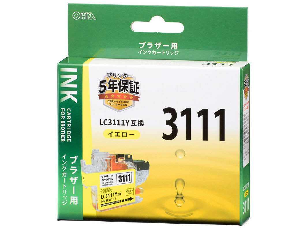 INK-BR3111-Y [�u���U�[�p LC3111Y �C�G���[] �̐��i�摜