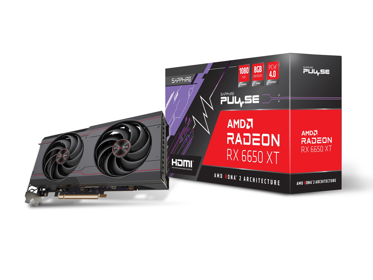 SAPPHIRE PULSE Radeon RX 6650 XT GAMING OC 8GB GDDR6 [PCIExp 8GB] �̐��i�摜
