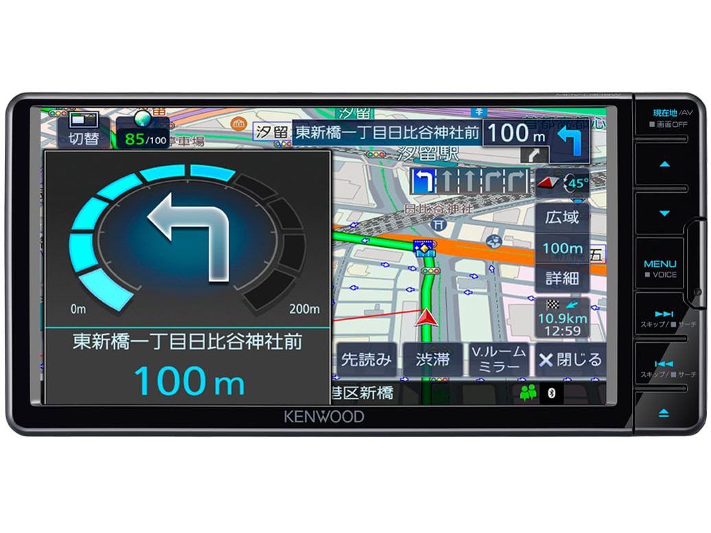 いラインアップ 彩速ナビ Type S フルセグ Bluetooth 7V型 200mm