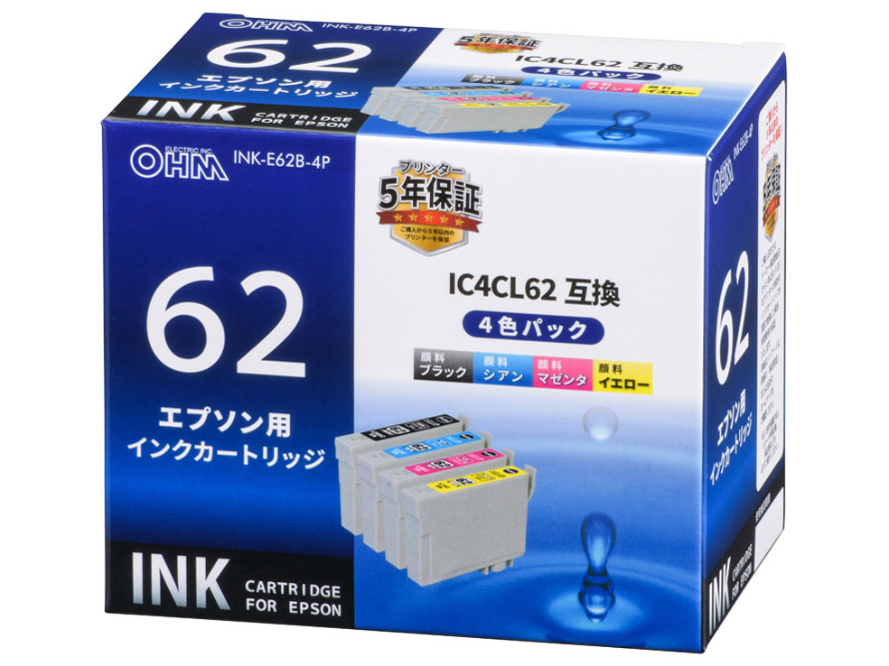 INK-E62B-4P [�G�v�\���p IC4CL62 4�F�p�b�N] �̐��i�摜