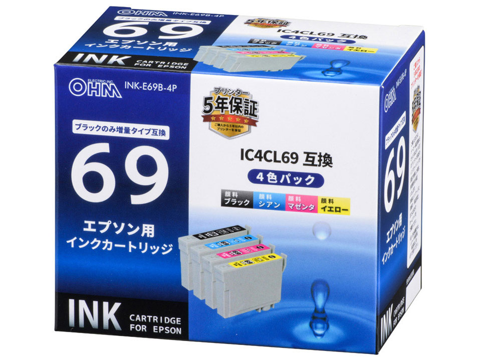 INK-E69B-4P [�G�v�\���p IC4CL69 4�F�p�b�N] �̐��i�摜