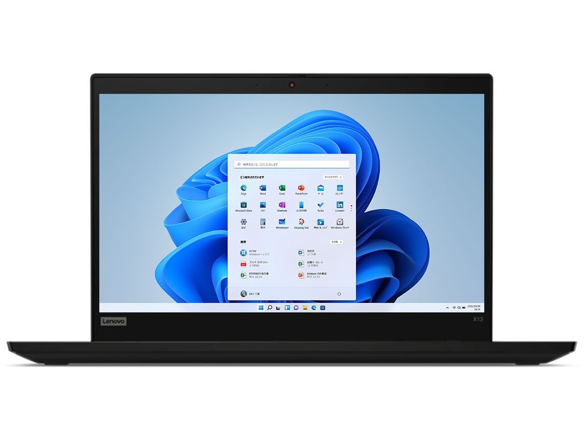 ThinkPad X13 Gen 1 AMD Ryzen 5 PRO 4650U�E16GB�������[�E256GB SSD�E13.3�^�t��HD�t������ 20UFS0KM00
