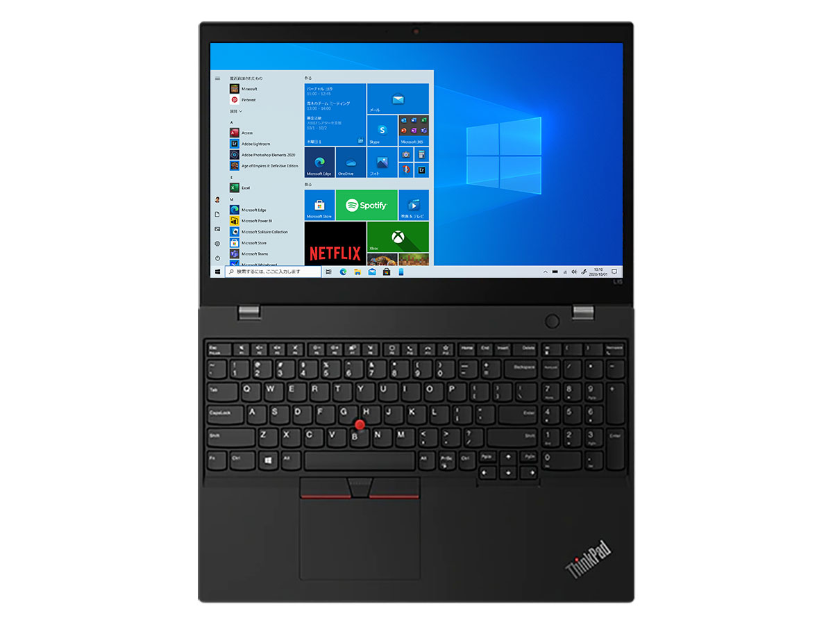 ThinkPad L15 Gen 1 Windows 10 Pro�ECore i5 10210U�E8GB�������[�E256GB SSD�E15.6�^�t��HD�t������ 20U3S1EX00