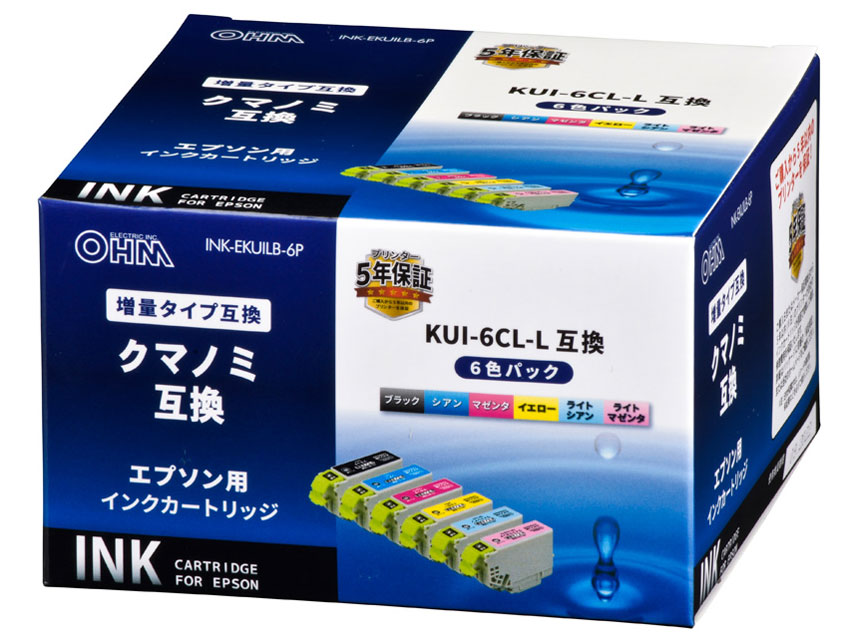 INK-EKUILB-6P [�G�v�\���p KUI-6CL-L 6�F�p�b�N] �̐��i�摜
