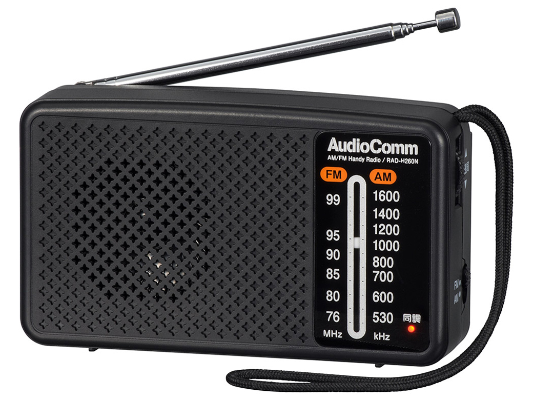 AudioComm 小型 携帯ラジオ RAD-F270N - ラジオ