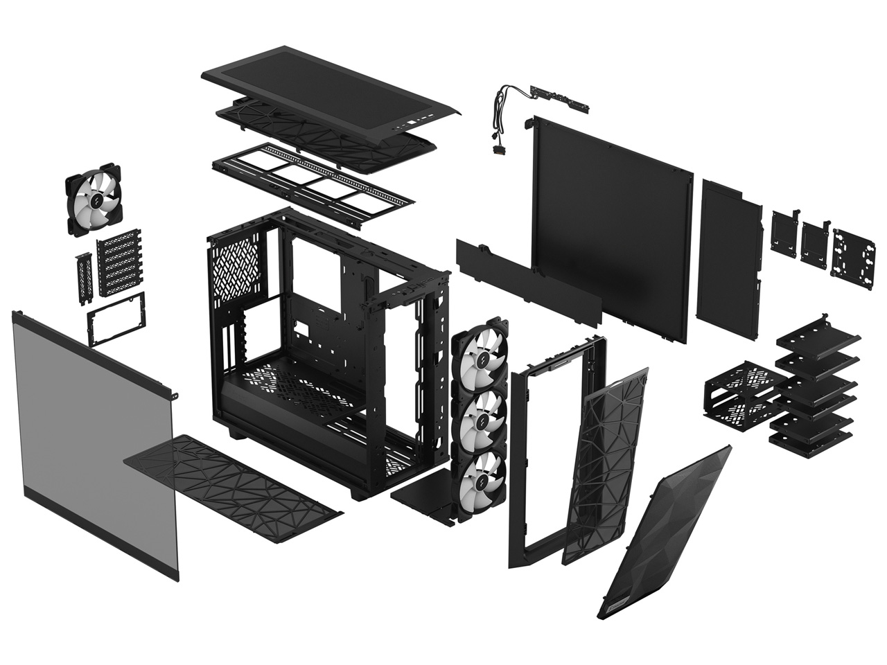 Meshify 2 RGB TG FD-C-MES2A-06 [�u���b�N/���C�g]