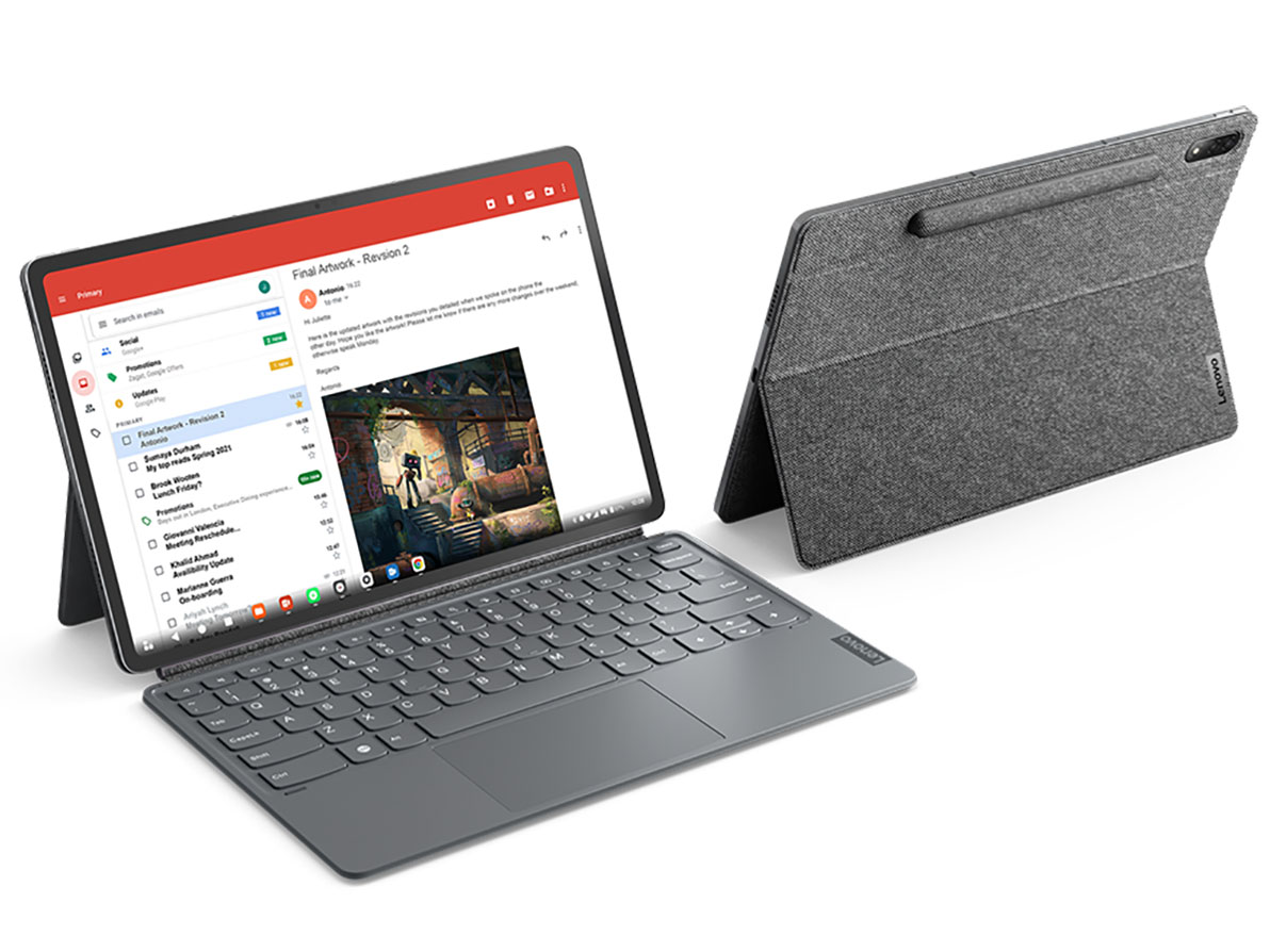 Lenovo Tab P12 Pro Qualcomm Snapdragon 870�E8GB�������[�E256GB�t���b�V���������[�E12.6�^OLED���ځE�L�[�{�[�h�p�b�N �y���t�� ZA9D0067JP