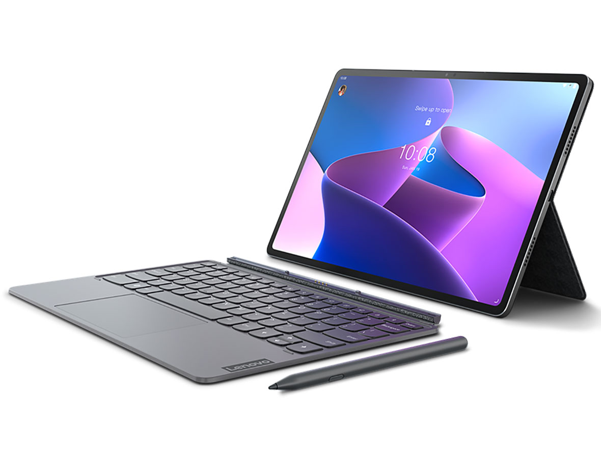 Lenovo Tab P12 Pro Qualcomm Snapdragon 870�E8GB�������[�E256GB�t���b�V���������[�E12.6�^OLED���ځE�L�[�{�[�h�p�b�N �y���t�� ZA9D0067JP �̐��i�摜